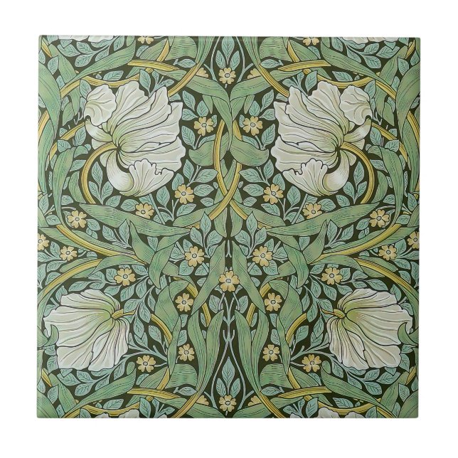 William Morris - Pimpernel Ceramic Tile (Front)