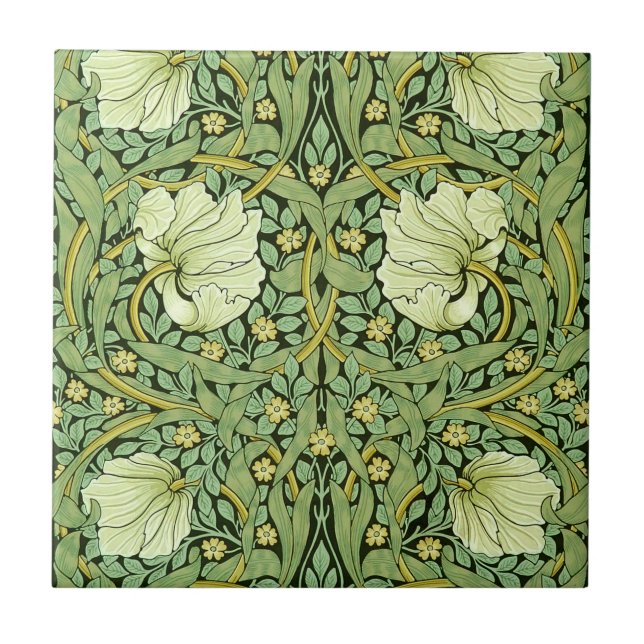 William Morris - Pimpernel Ceramic Tile (Front)