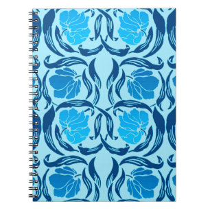 William Morris Pimpernel, Denim & Light Blue Notebook