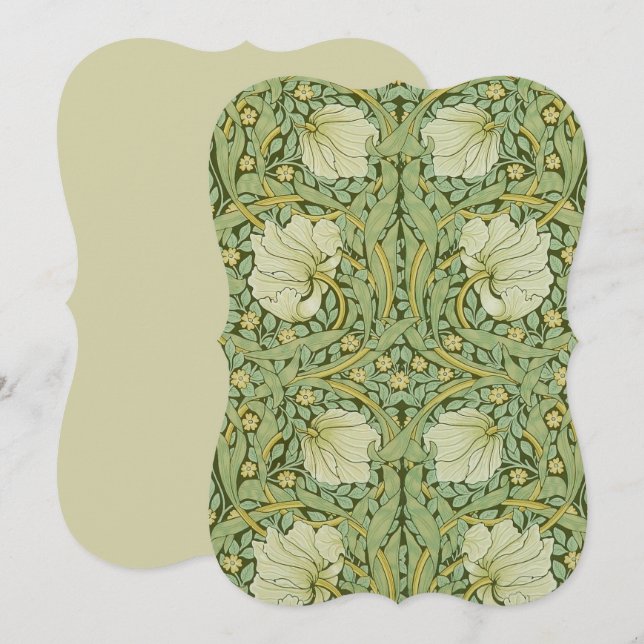 William Morris Pimpernel Floral Blue Wallpaper (Front/Back)