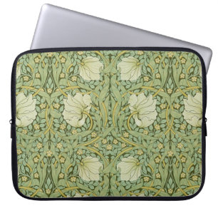 William Morris Pimpernel Floral Blue Wallpaper Laptop Sleeve