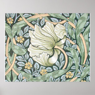 William Morris Pimpernel Floral Design Poster