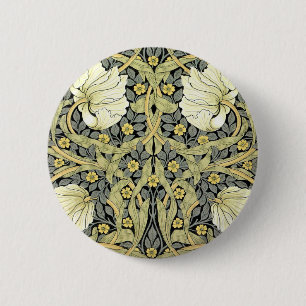 William Morris Pimpernel Floral Wallpaper 6 Cm Round Badge