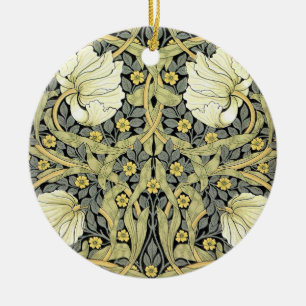 William Morris Pimpernel Floral Wallpaper Ceramic Ornament