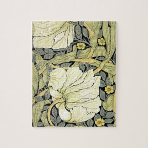 William Morris Pimpernel Floral Wallpaper Jigsaw Puzzle
