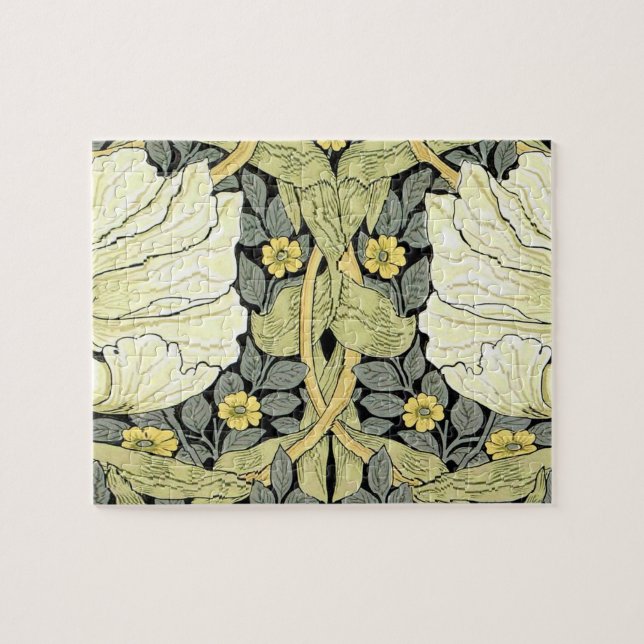 William Morris Pimpernel Floral Wallpaper Jigsaw Puzzle (Horizontal)