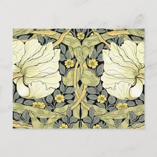 William Morris Pimpernel Floral Wallpaper Postcard (Front)