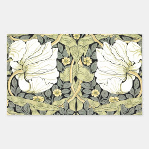 William Morris Pimpernel Floral Wallpaper Rectangular Sticker