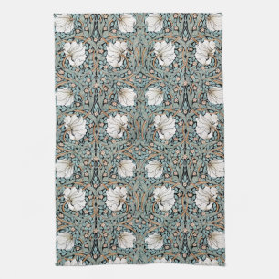 William Morris Pimpernel Flowers Art Nouveau Tea Towel