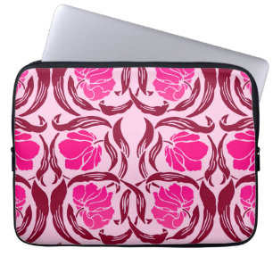 William Morris Pimpernel, Fuchsia & Light Pink Laptop Sleeve
