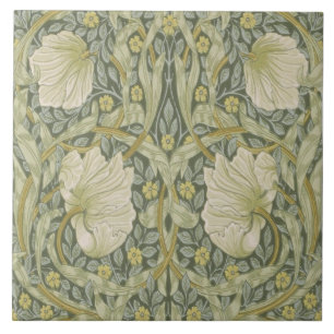 William Morris Pimpernel Matching Repeat Design Ceramic Tile