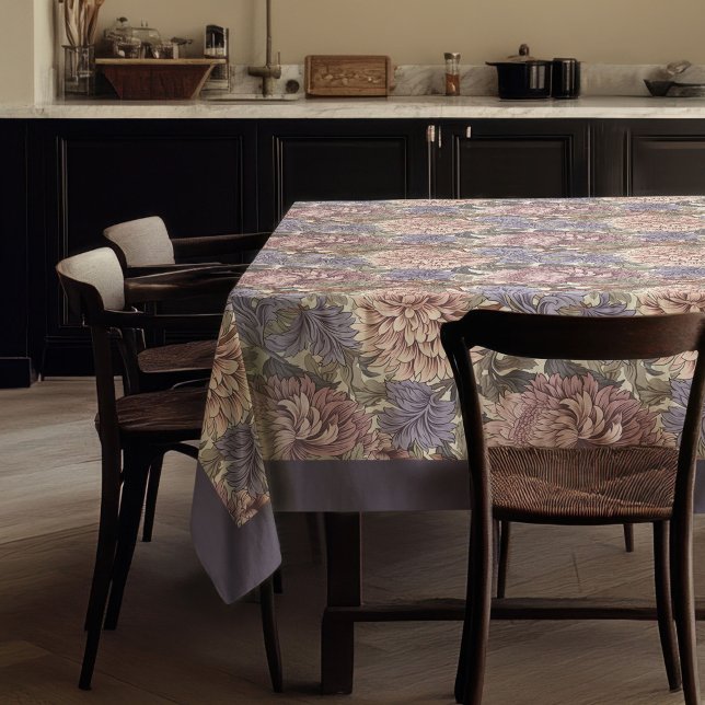 William Morris Pimpernel pastel purple pink sage Tablecloth (William Morris Pimpernel pastel purple pink sage Tablecloth)