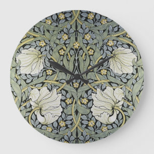 William Morris - Pimpernel  Pattern Design Large Clock