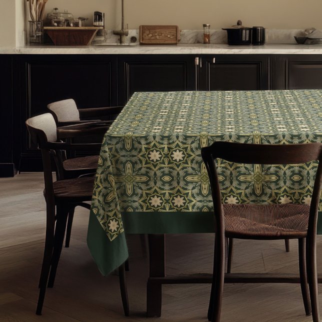 William Morris Pimpernel Pattern Green Gold Tablecloth (William Morris Pimpernel Pattern Green Gold Tablecloth
)