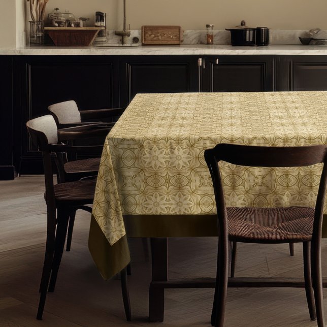 William Morris Pimpernel Pattern ivory brown Tablecloth (William Morris Pimpernel Pattern ivory brown Tablecloth)