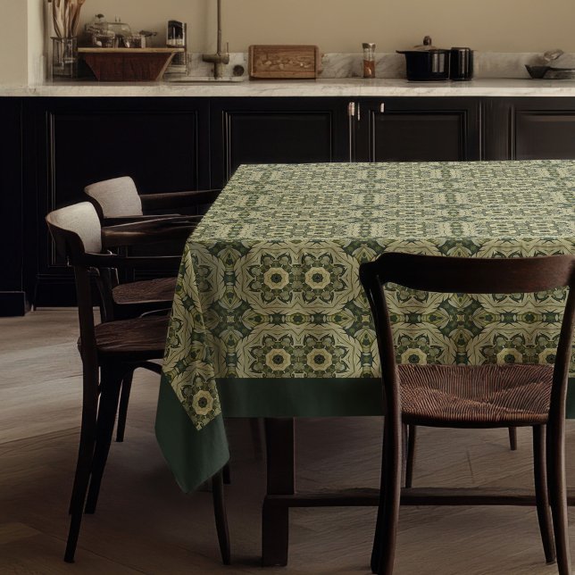 William Morris Pimpernel Pattern soft pastel green Tablecloth (William Morris Pimpernel Pattern soft pastel green Tablecloth)