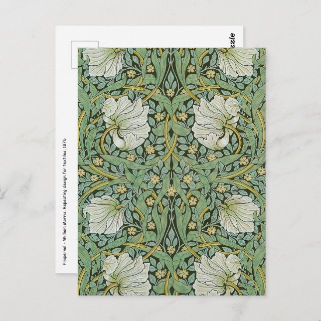 William Morris - Pimpernel Postcard (Front/Back)
