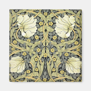William Morris Pimpernel Tulips Botanical Art Magnet