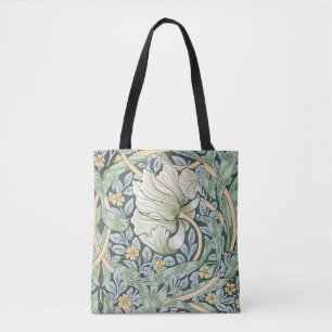 William Morris Pimpernel Tulips Botanical Art Tote Bag