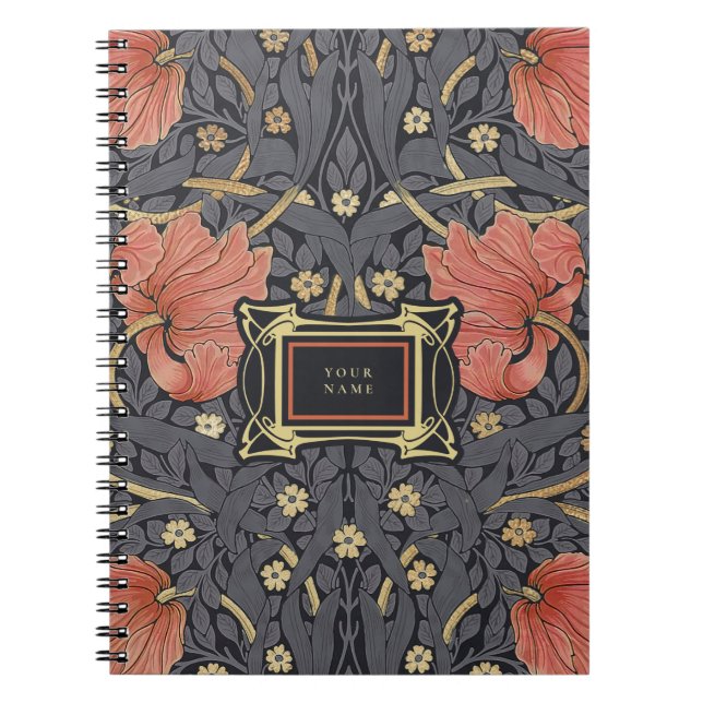 William Morris Pimpernel Vintage Notebook (Front)