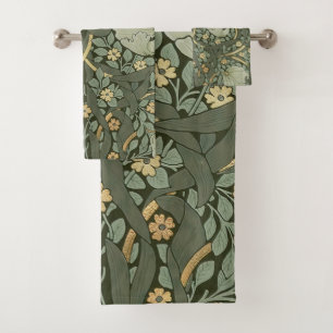 William Morris Pimpernel Vintage Pattern Bath Towe Towel Set