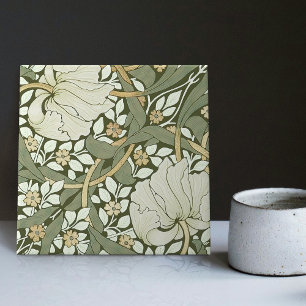 William Morris Pimpernel Vintage Pattern Ceramic T Tile