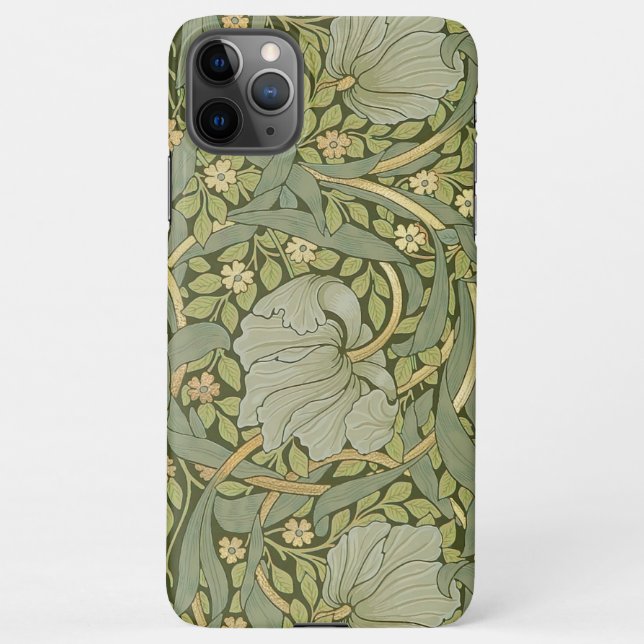 William Morris Pimpernel Vintage Pattern iPhone Case (Back)