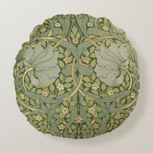 William Morris Pimpernel Vintage Pattern Round Cushion
