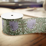 William Morris Pimpernel Vintage Pattern Satin Rib Satin Ribbon<br><div class="desc">William Morris Pimpernel Floral Vintage Art Wallpaper Design William Morris was an English textile designer, artist, writer, and socialist associated with the Pre-Raphaelite Brotherhood and British Arts and Crafts Movement. He founded a design firm in partnership with the artist Edward Burne-Jones, and the poet and artist Dante Gabriel Rossetti. This...</div>