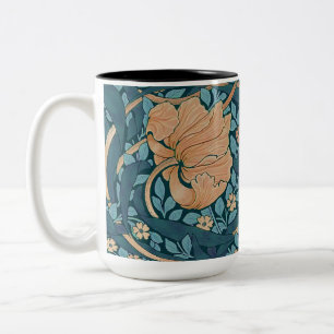 William Morris Pimpernel Vintage Pattern Two-Tone Coffee Mug