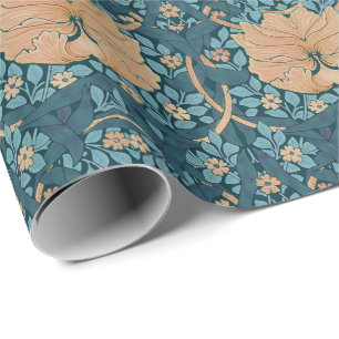 William Morris Pimpernel Vintage Pattern Wrapping  Paper