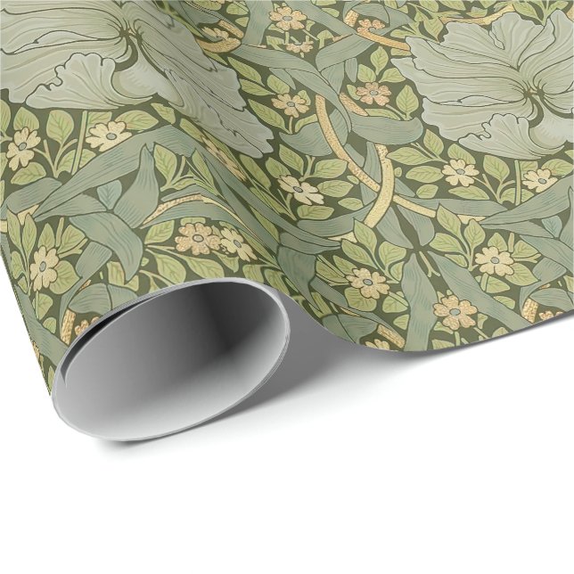 William Morris Pimpernel Vintage Pattern Wrapping Paper (Roll Corner)