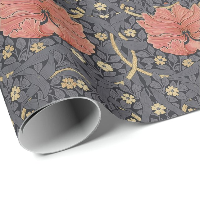 William Morris Pimpernel Vintage Pattern Wrapping  Paper (Roll Corner)