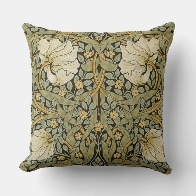 William Morris Pimpernel Vintage Pre-Raphaelite Cushion (Front)