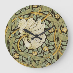 William Morris Pimpernel Vintage Pre-Raphaelite Large Clock