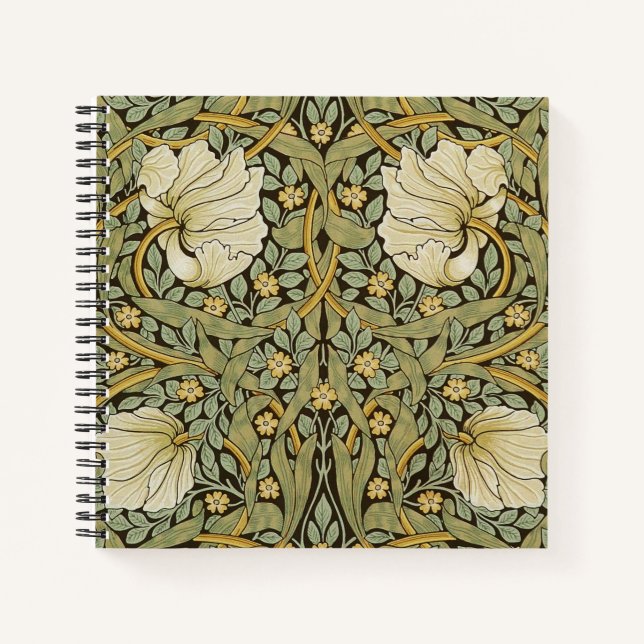 William Morris Pimpernel Vintage Pre-Raphaelite Notebook (Front)