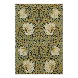 William Morris Pimpernel Vintage Pre-Raphaelite Poster
