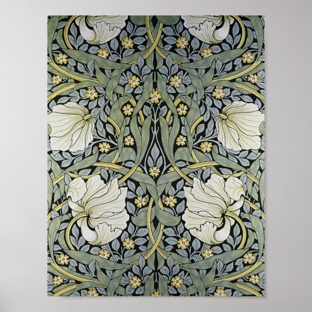 William Morris - Pimpernel  Wallpaper Design Poster (Front)