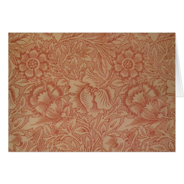 William Morris Pink Poppy Flower Floral (Front Horizontal)
