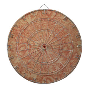 William Morris Pink Poppy Flower Floral Dartboard