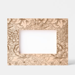 William Morris Pink Poppy Flower Floral Etched Frames