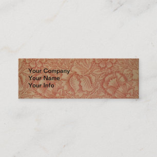 William Morris Pink Poppy Flower Floral Mini Business Card