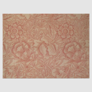 William Morris Pink Poppy Flower Floral Tissue Paper
