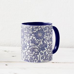 William Morris Pink Rose Wallpaper Pattern Mug