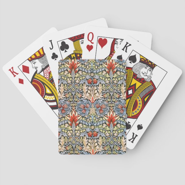 william morris playing cards (Back)