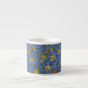 William Morris Pomegranate Blue Colourful Wallpape Espresso Cup