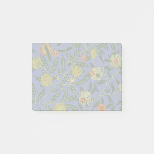 William Morris Pomegranate Blue Colourful Wallpape Post-it Notes (Front)
