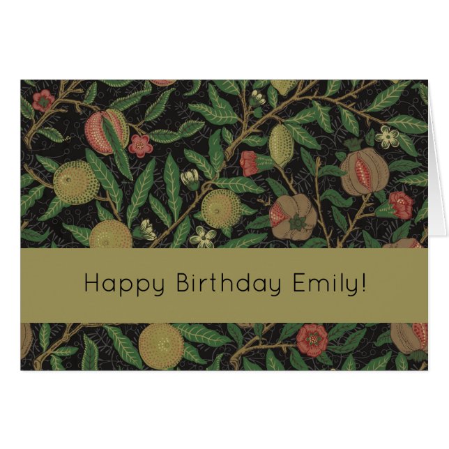 William Morris Pomegranate Classic Fruit (Front Horizontal)