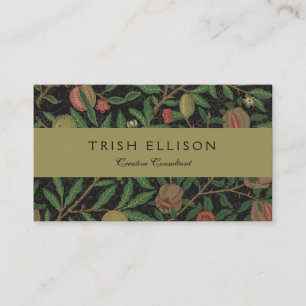 William Morris Pomegranate Classic Fruit Business Card