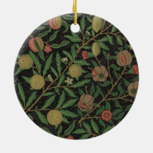 William Morris Pomegranate Classic Fruit Ceramic Ornament